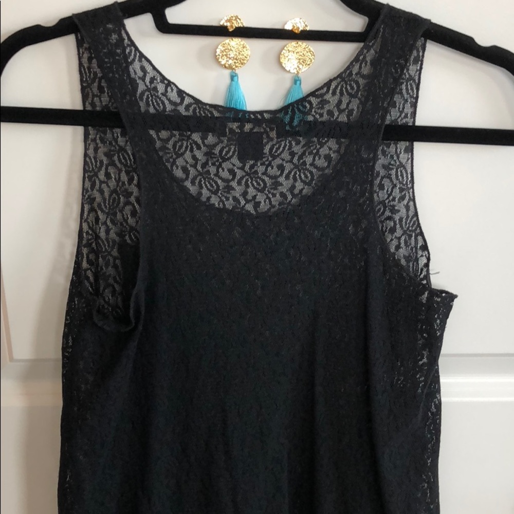 Flowing Lace Tank Top